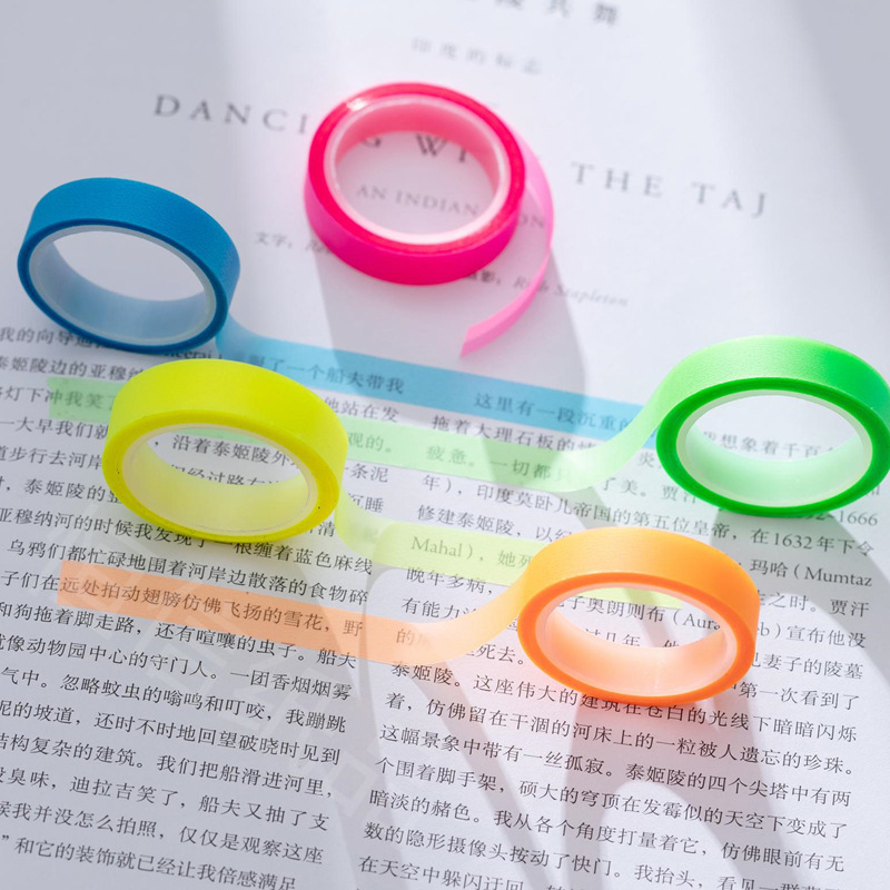 Correction Tape Roller - 5롤 다색 쓰기 가능 스티커 메모,