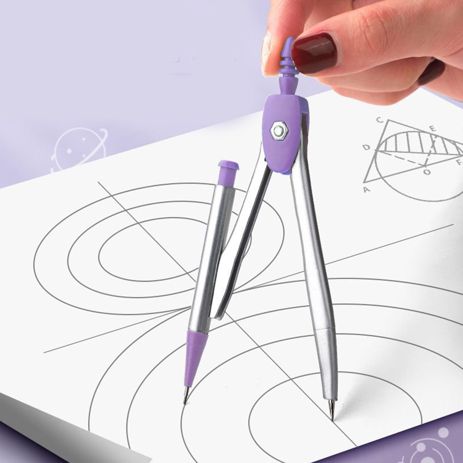 Compass Geometry Set - 학생용 기하학 세트, 학교용 각도기와 컴퍼스,