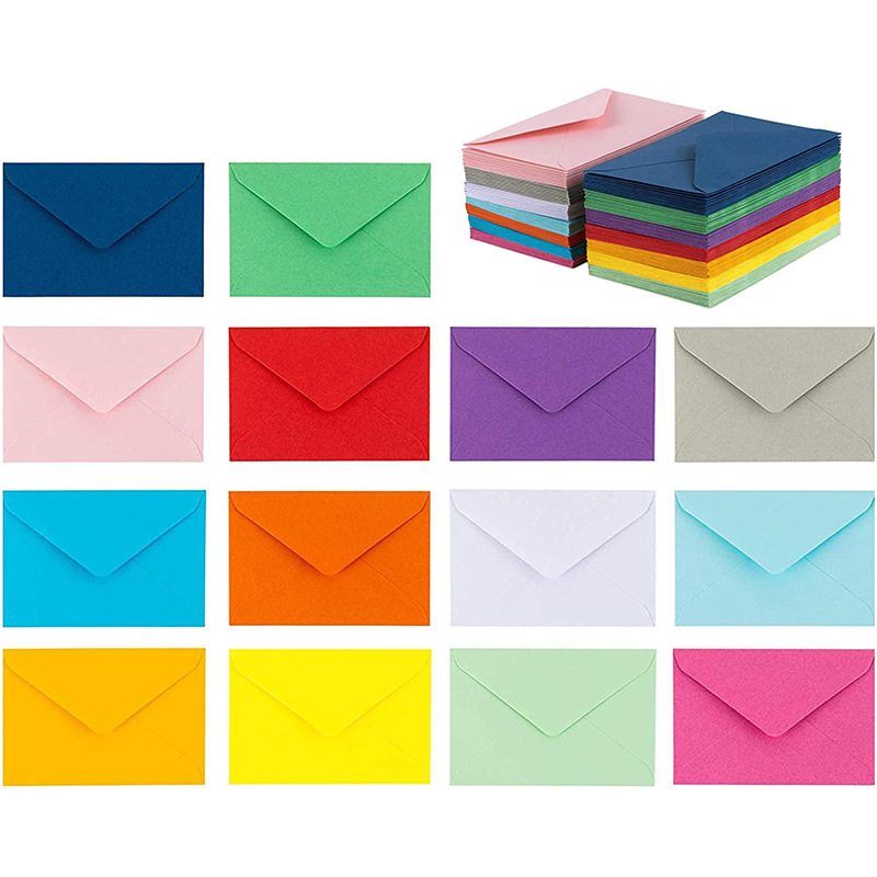 Letter Envelope Kraft - 미니 컬러 봉투, 멤버십 카드 용지