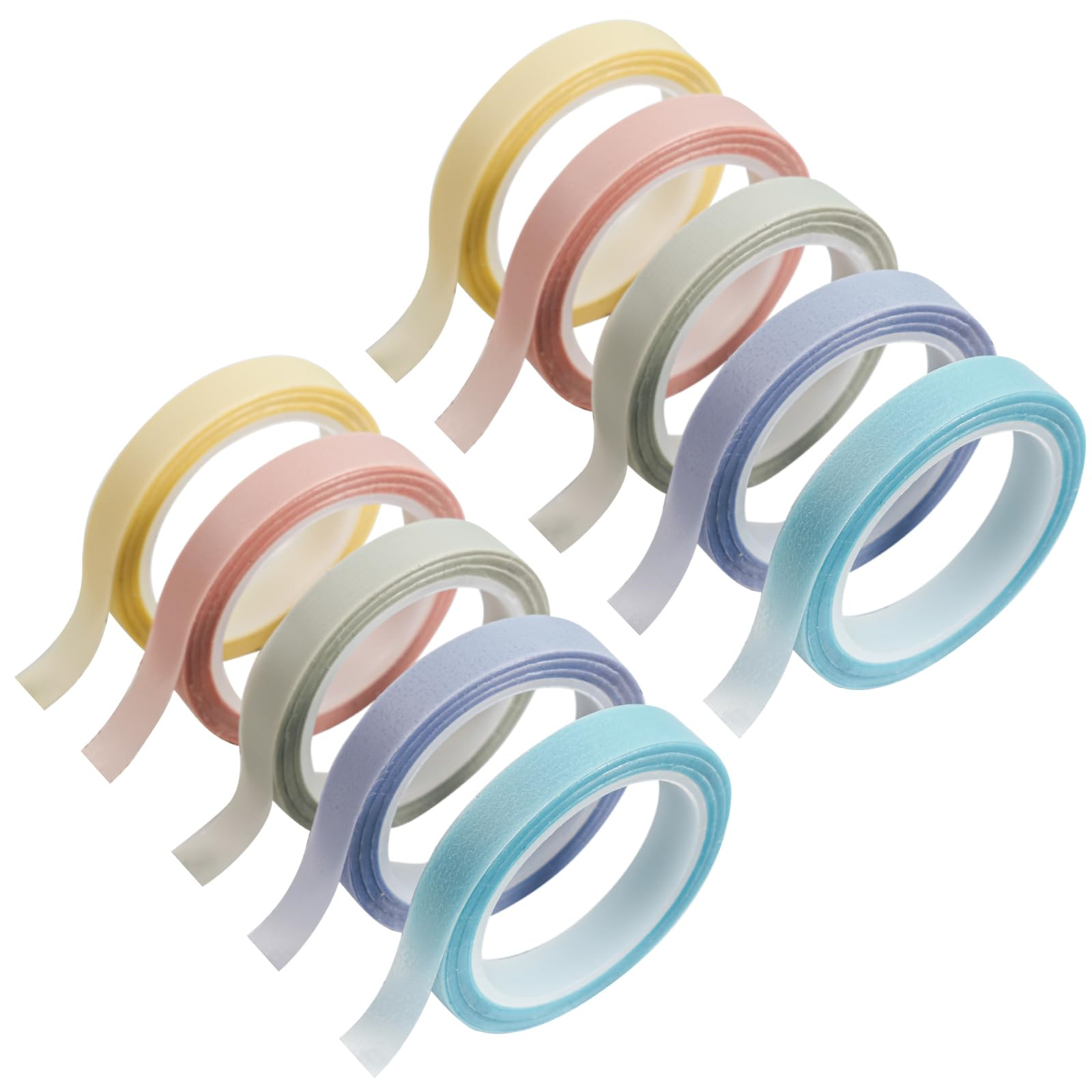 Correction Tape Roller - 10롤 Morandi/형광 형광펜 색인 테이프, 위치