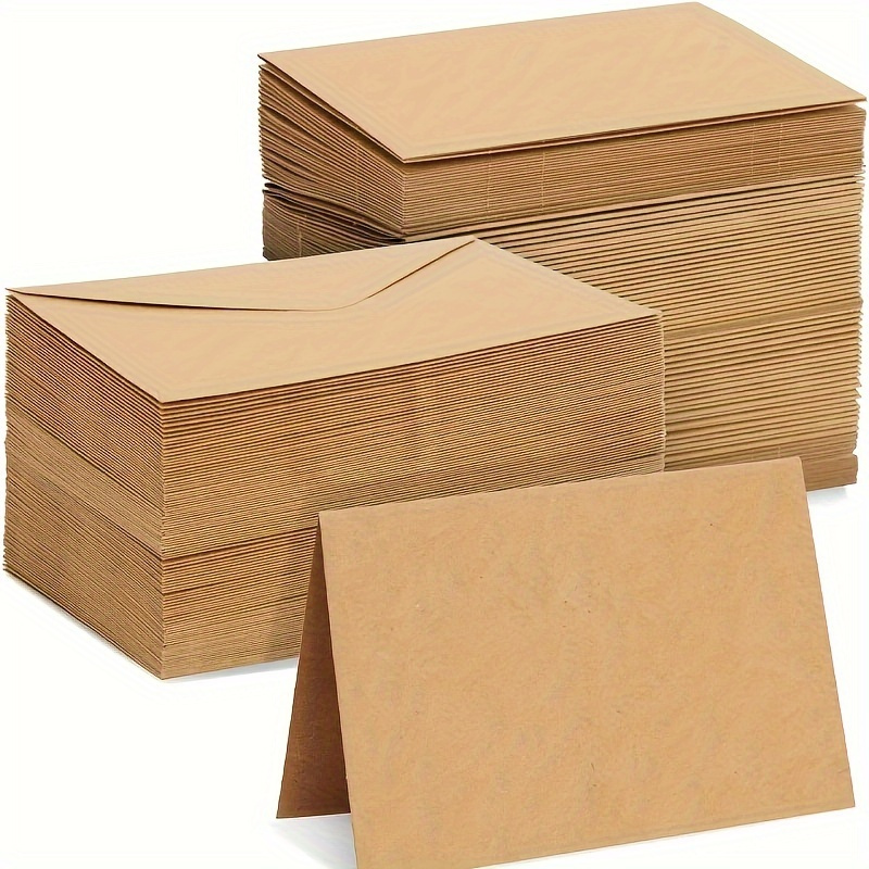 Letter Envelope Kraft - 50/100pcs 크래프트 종이 봉투 DIY 인사말