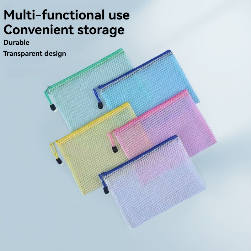 Is Stationery Office Supply - 5PCS 편지지 보관 폴더 파일 메쉬