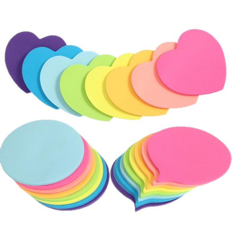 Total Stationery & Office Supply - 【3가지 스타일 하트 메모 패드】총 720장