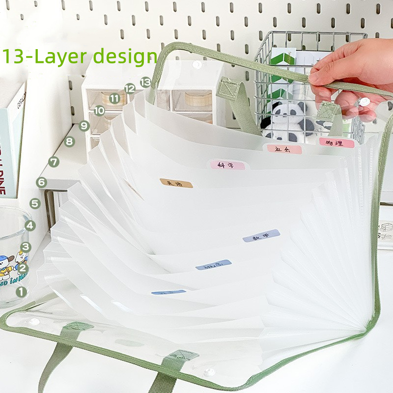 Is Stationery Office Supply - 13 레이어 A4 파일 폴더 보관