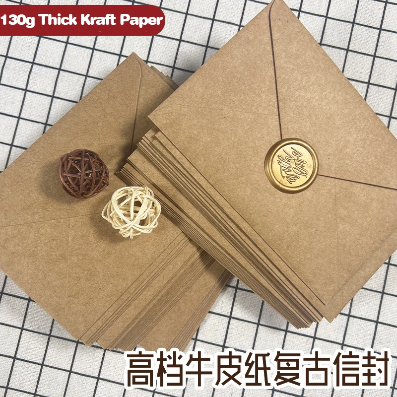 Letter Envelope Kraft - 50pcs 크래프트 갈색 종이 봉투 108x158mm