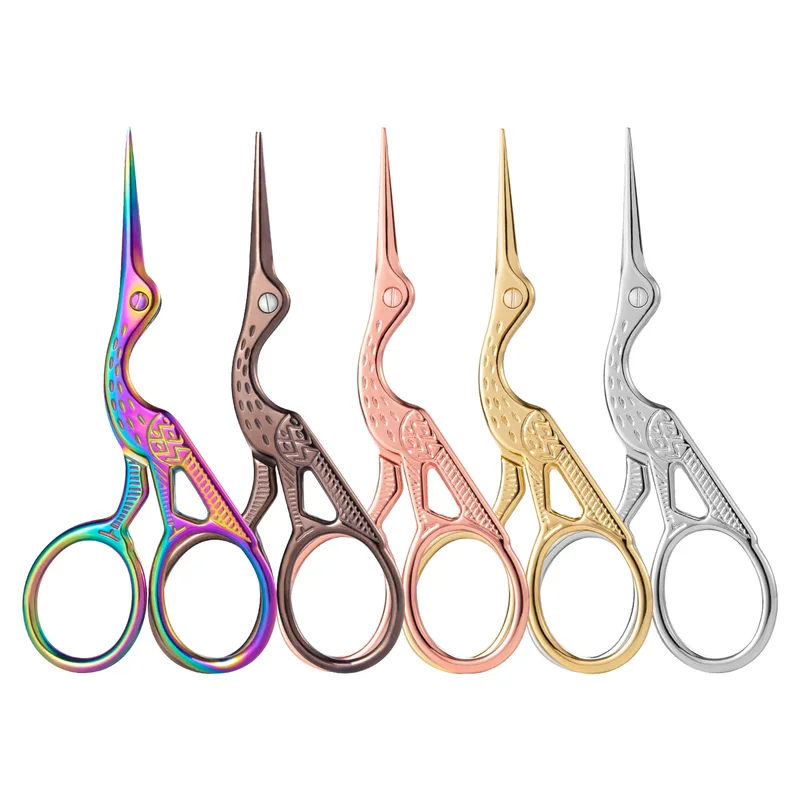 Scissors Stainless Craft - 1PC 다채로운 스테인레스 스틸 앤티크 가위,