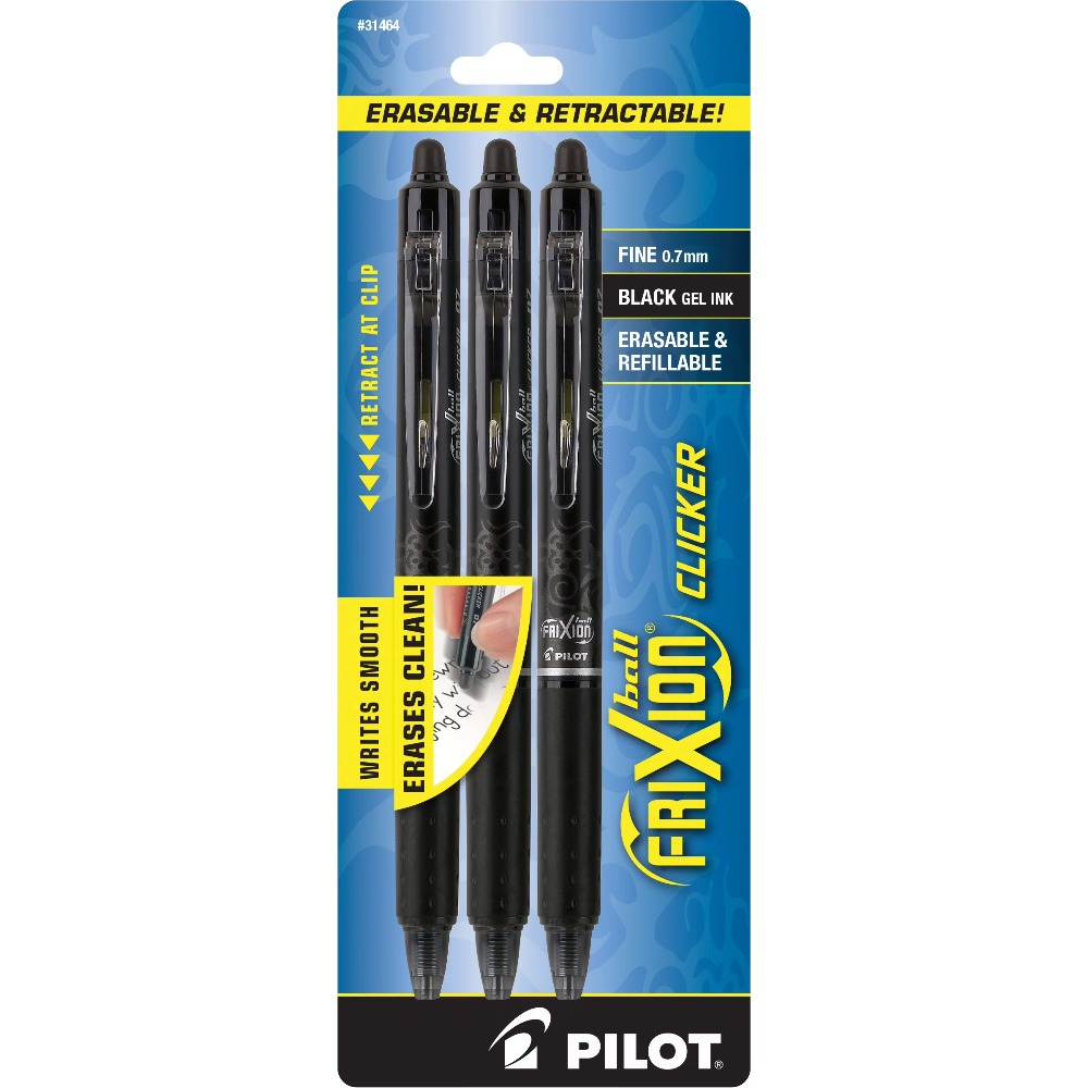 파일럿 프릭션 클리커 지워지는 젤 펜, 가는심, 검정  - Pilot Pen Frixion 리뷰 및 가격