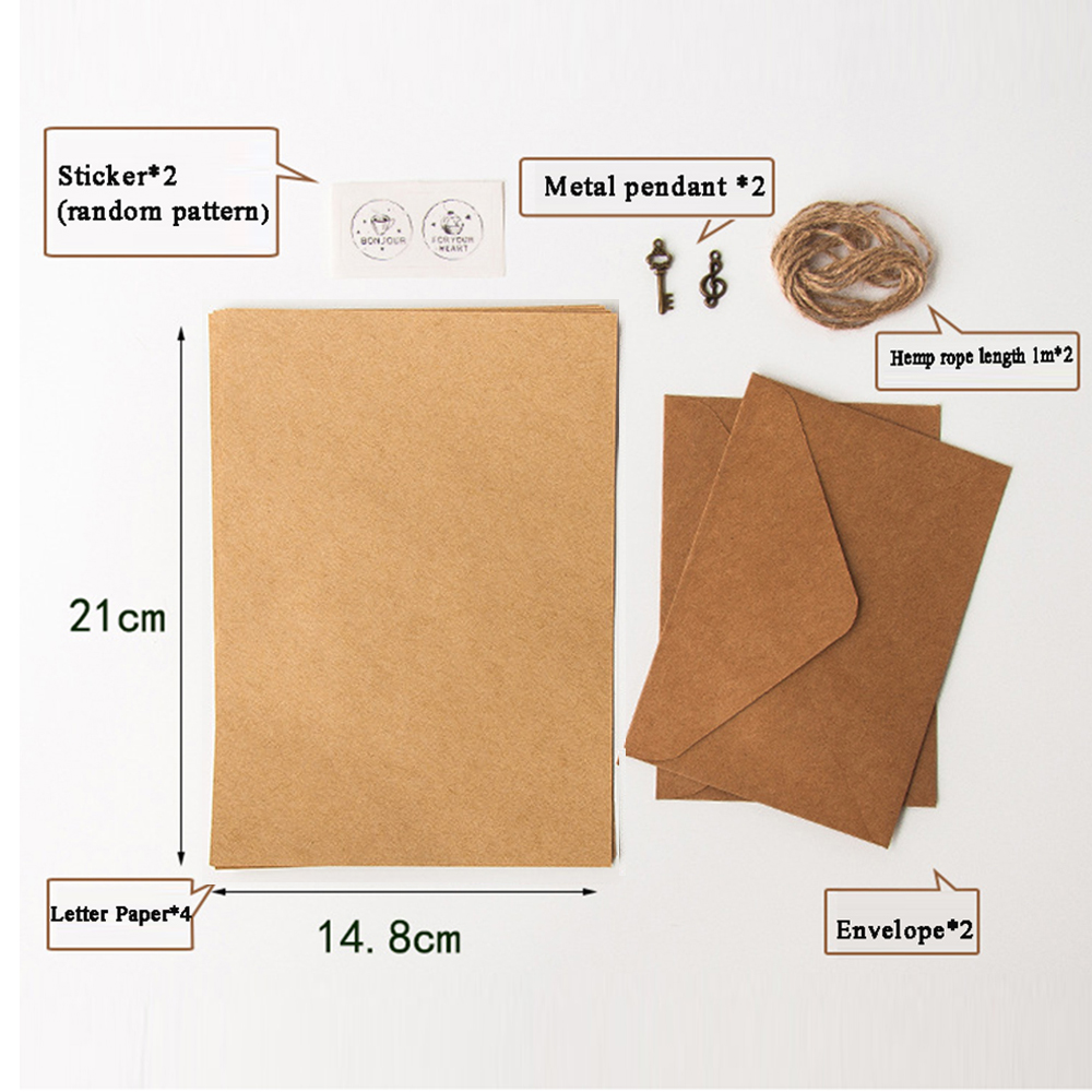 유럽 ​​스타일 초대장 봉투 빈티지 메일러 세트 편지  - Letter Envelope Kraft 리뷰 및 가격