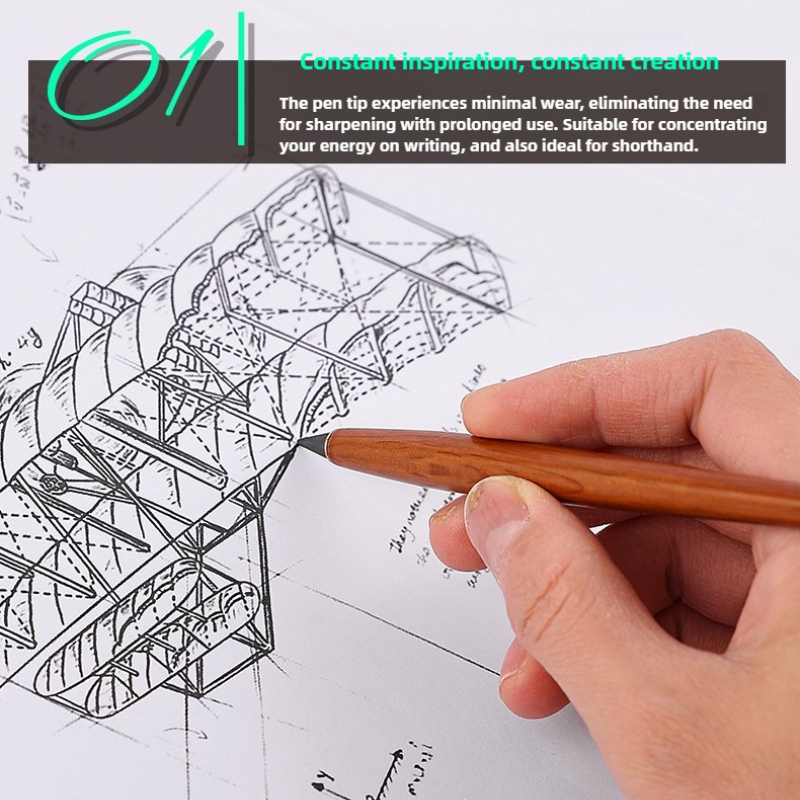 나무로 만든 영구 연필, 깎을 필요 없음, 깨지지 않음 - Is Stationery Office Supply 리뷰 및 가격