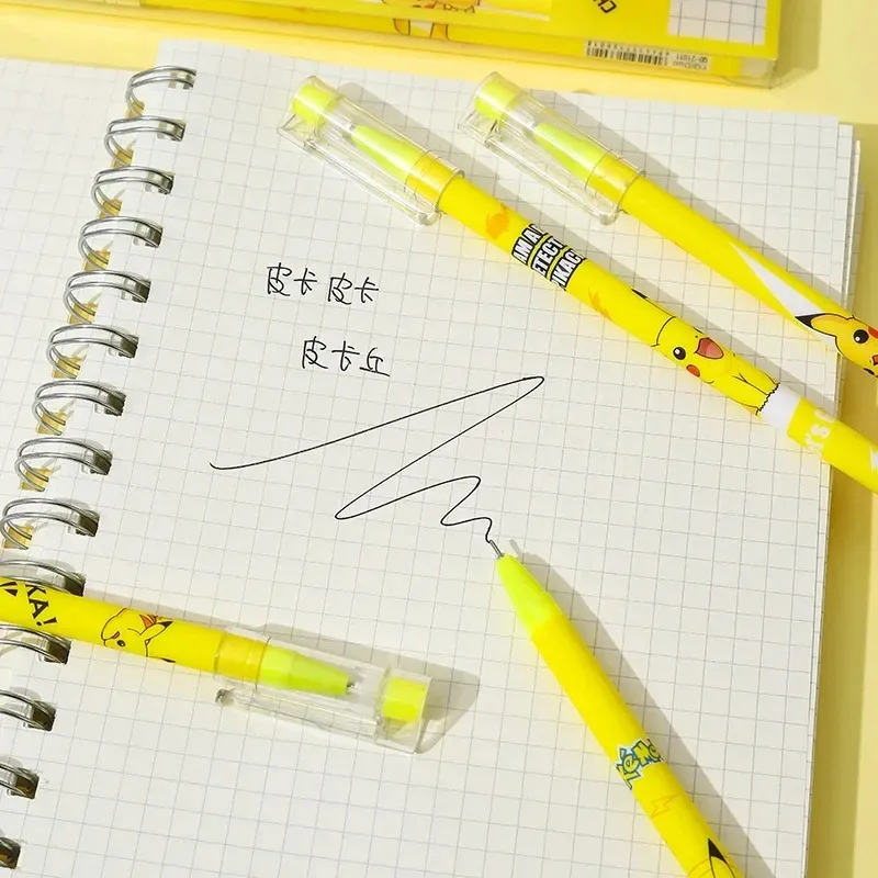 12Pcs 포켓몬 피카추 지울 수있는 젤 펜 세트, 0 - Office Supply Office Stationery Items 리뷰 및 가격
