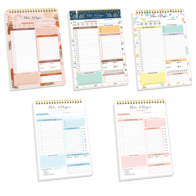 플래너 아젠다 스파이럴 A5 노트 일일 계획 할 일 목 - Office Stationery Supply List 리뷰 및 가격