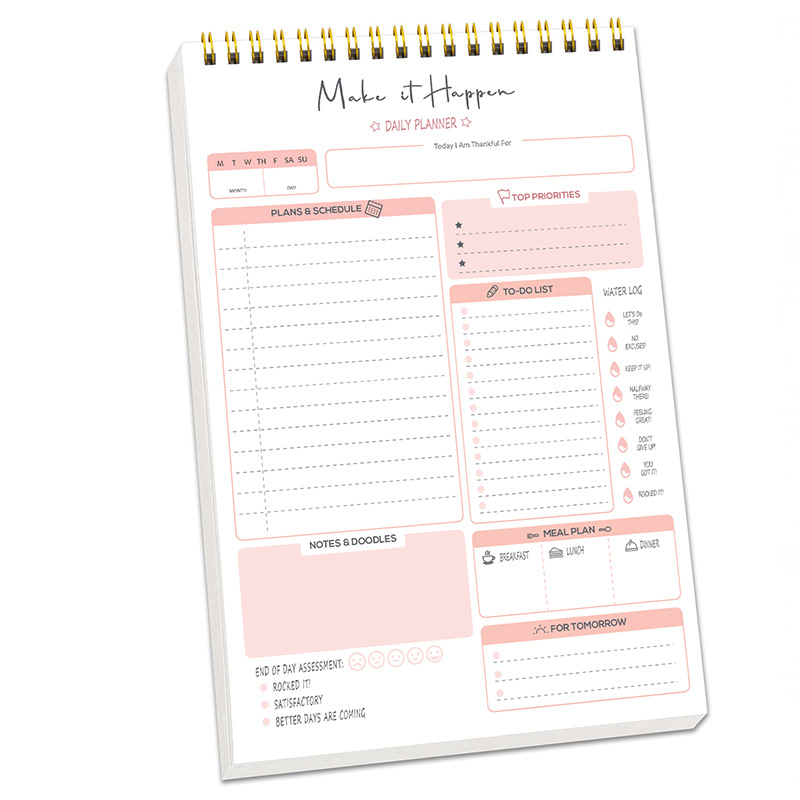 플래너 아젠다 스파이럴 A5 노트 일일 계획 할 일 목 - Office Stationery Supply List 리뷰 및 가격