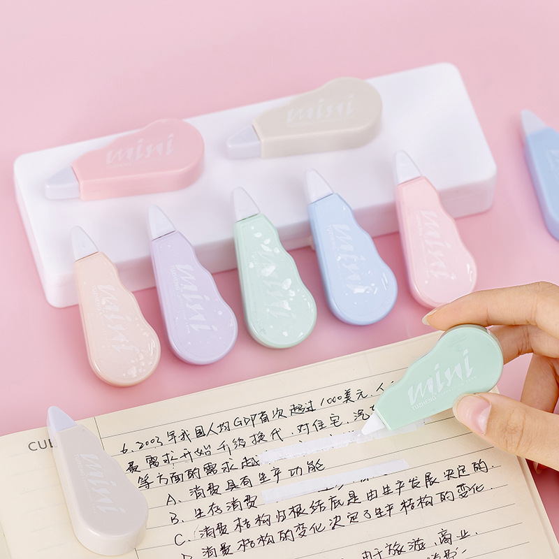 6개/세트 귀여운 마카롱 색상 수정 테이프, 학교, 사 - Correction Tape Roller 리뷰 및 가격