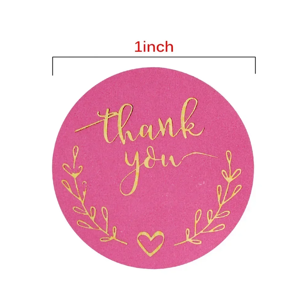 50-500pcs 감사합니다 스티커 핑크 종이 비즈니스 - Stationery Supply Business 리뷰 및 가격