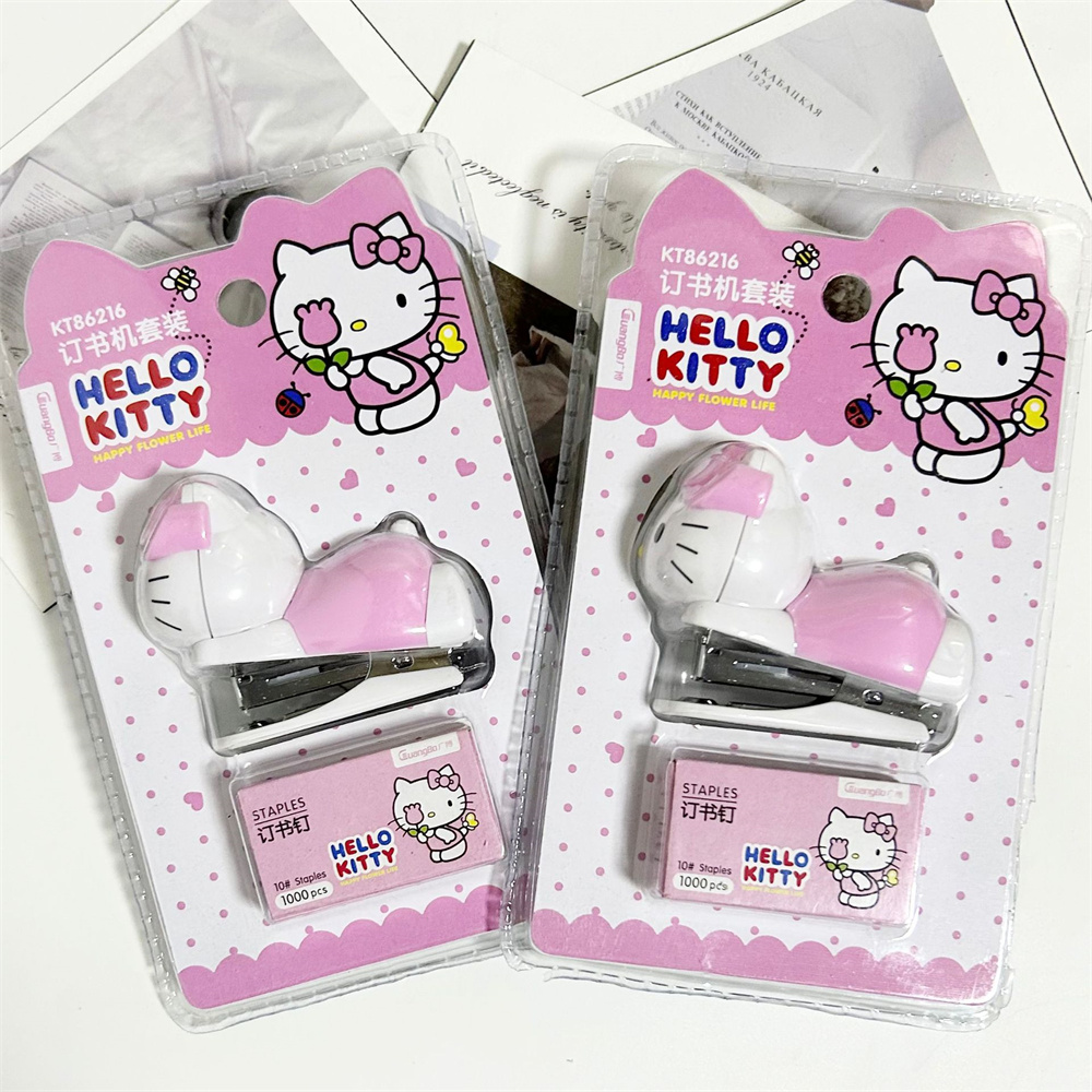 정품 산리오 애니메이션 스테이플러 세트 헬로 키티 휴대 - Office Supply Office Stationery Items 리뷰 및 가격