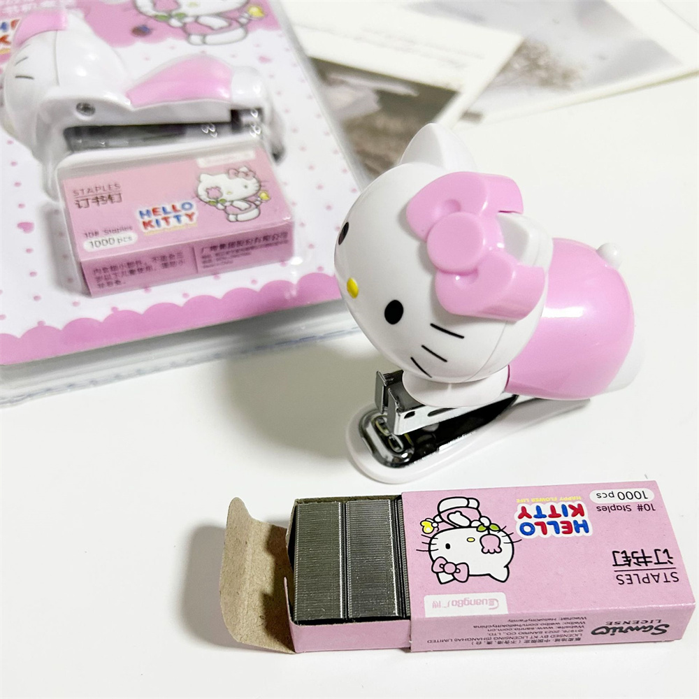 정품 산리오 애니메이션 스테이플러 세트 헬로 키티 휴대 - Office Supply Office Stationery Items 리뷰 및 가격