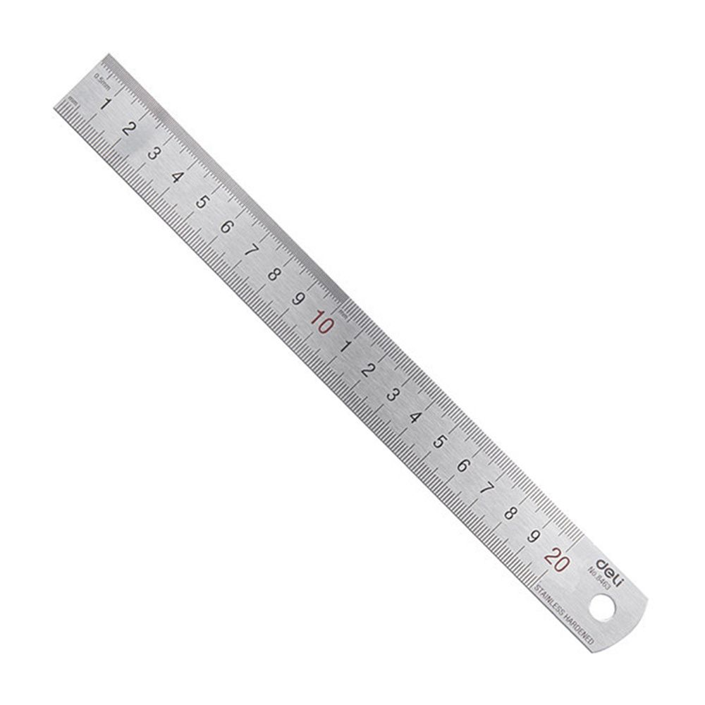 델리 20cm 스테인레스 스틸 금속 직선 눈금자 MM  - Stationery And Office Supply Stores 리뷰 및 가격