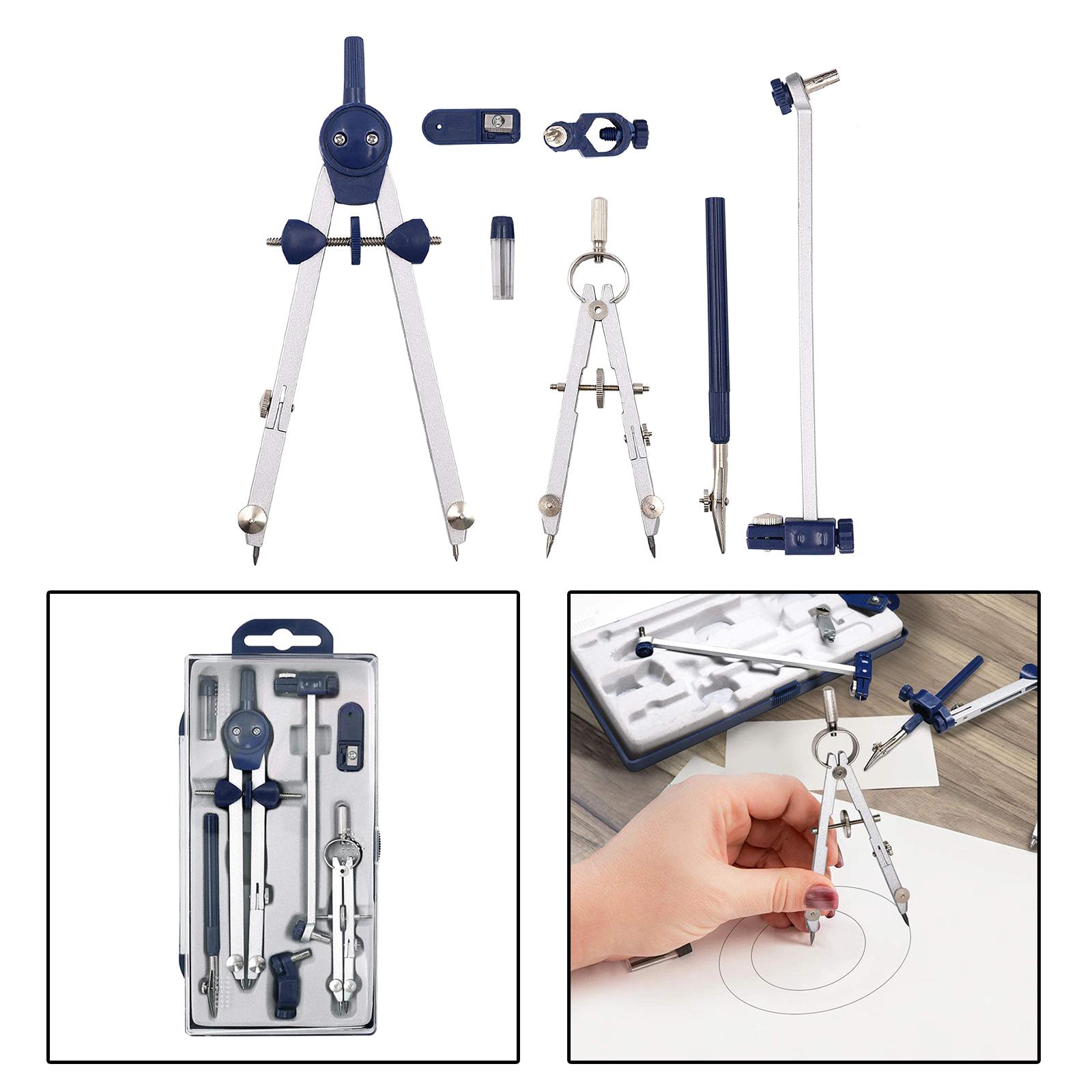 7Pcs 기하학 세트, 기하학 정밀 도구, 원형 그리기 - Compass Geometry Set 리뷰 및 가격