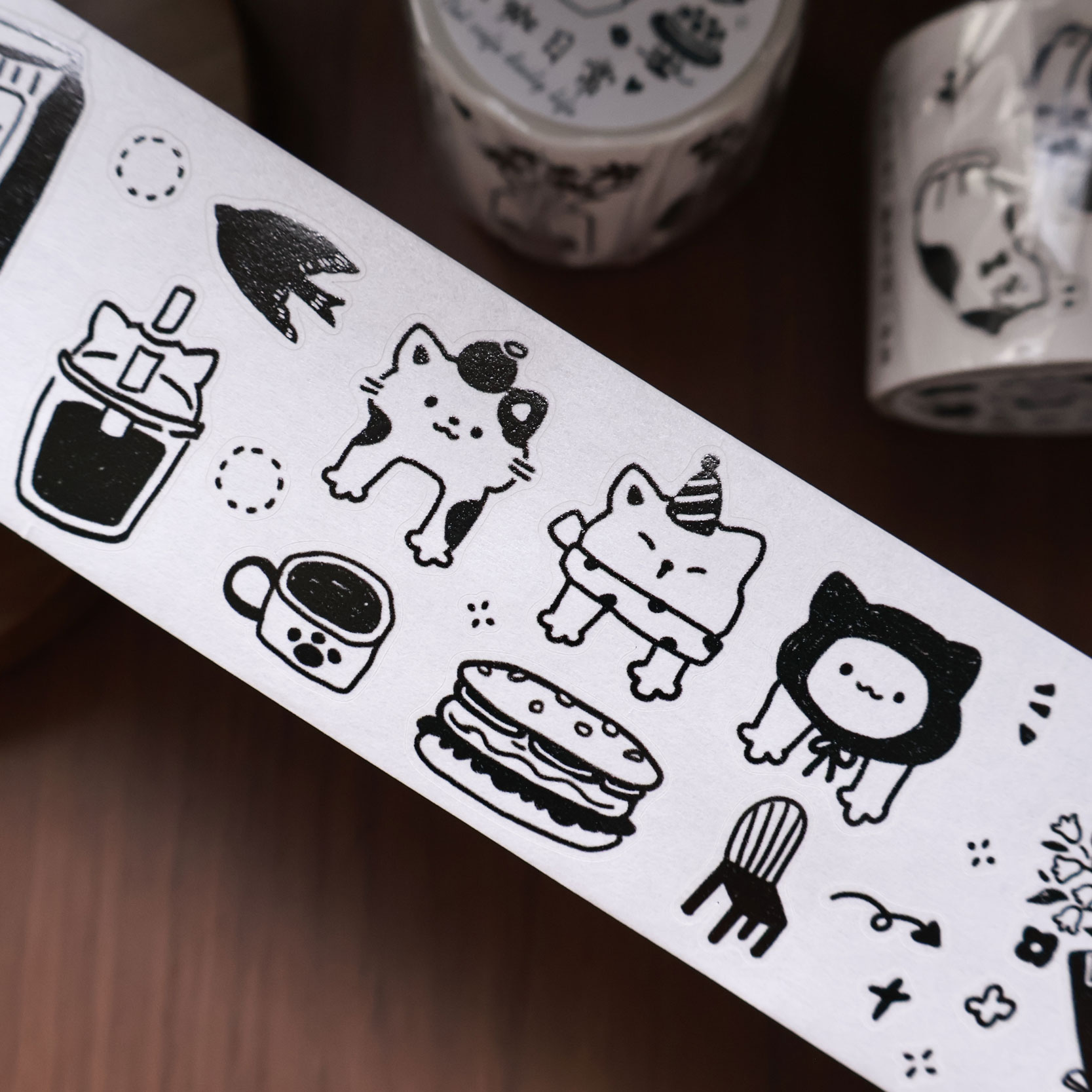YiEr Studio 빈티지 데일리 고양이 커피 라이프 - Washi Tape Set 리뷰 및 가격