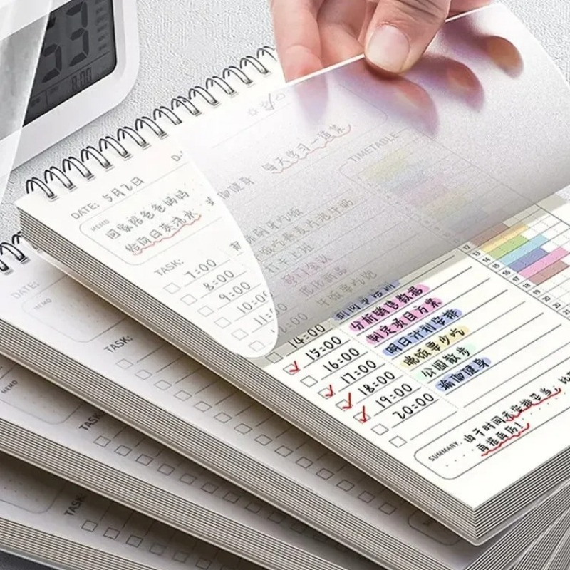 2PCS 플래너 아젠다 스파이럴 A5 노트 일정표 일일 - Office Stationery Supply List 리뷰 및 가격