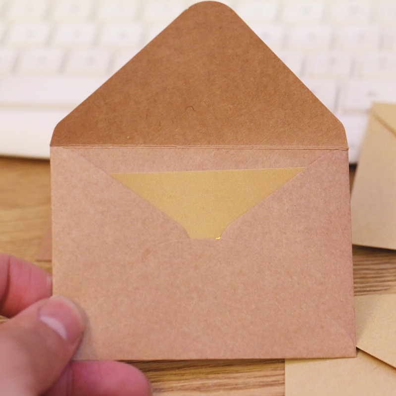 미니 컬러 봉투, 멤버십 카드 용지 보관, 빈 봉투,  - Letter Envelope Kraft 리뷰 및 가격