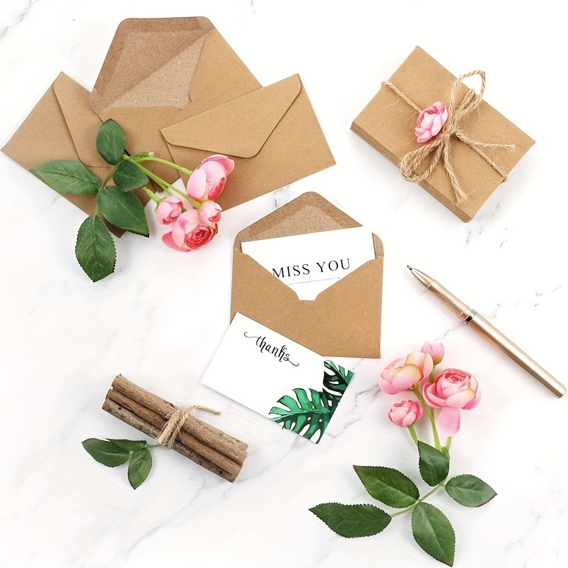 50/100pcs 크래프트 종이 봉투 DIY 인사말 카 - Letter Envelope Kraft 리뷰 및 가격