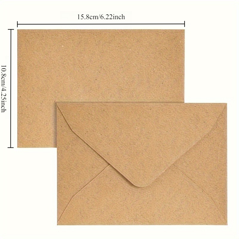 50/100pcs 크래프트 종이 봉투 DIY 인사말 카 - Letter Envelope Kraft 리뷰 및 가격