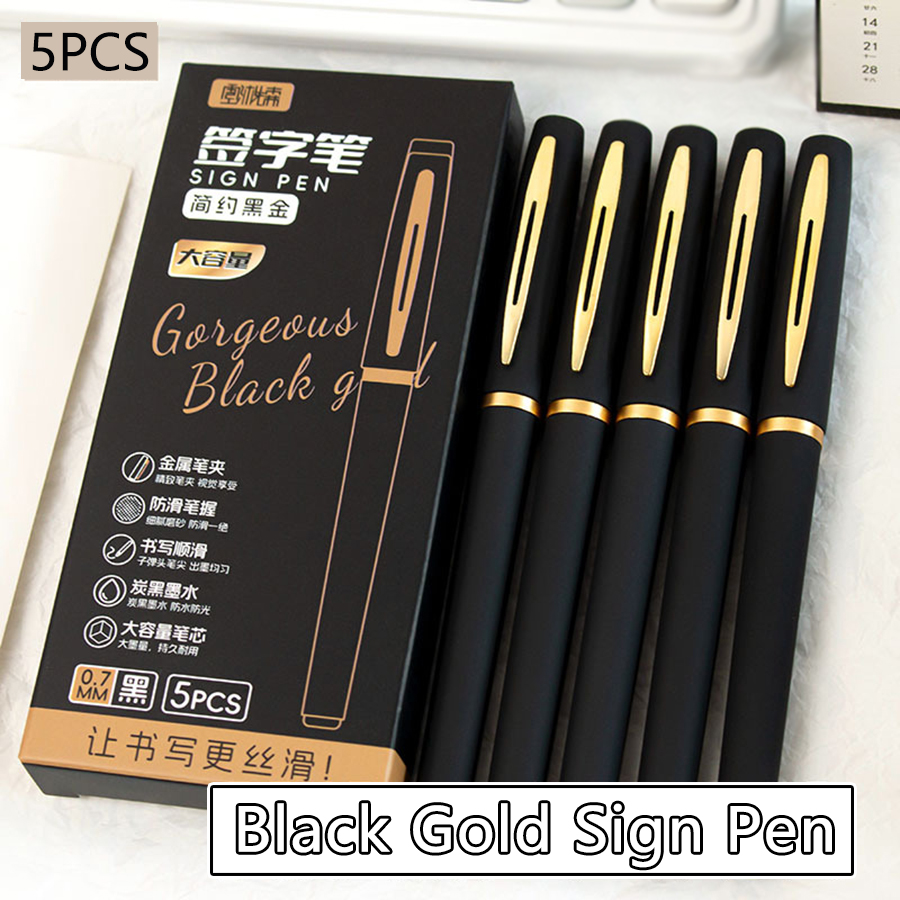 5 개/갑 대용량 젤 펜 0.5/0.7/1.0mm 팁  - Stationery Supply Business 리뷰 및 가격