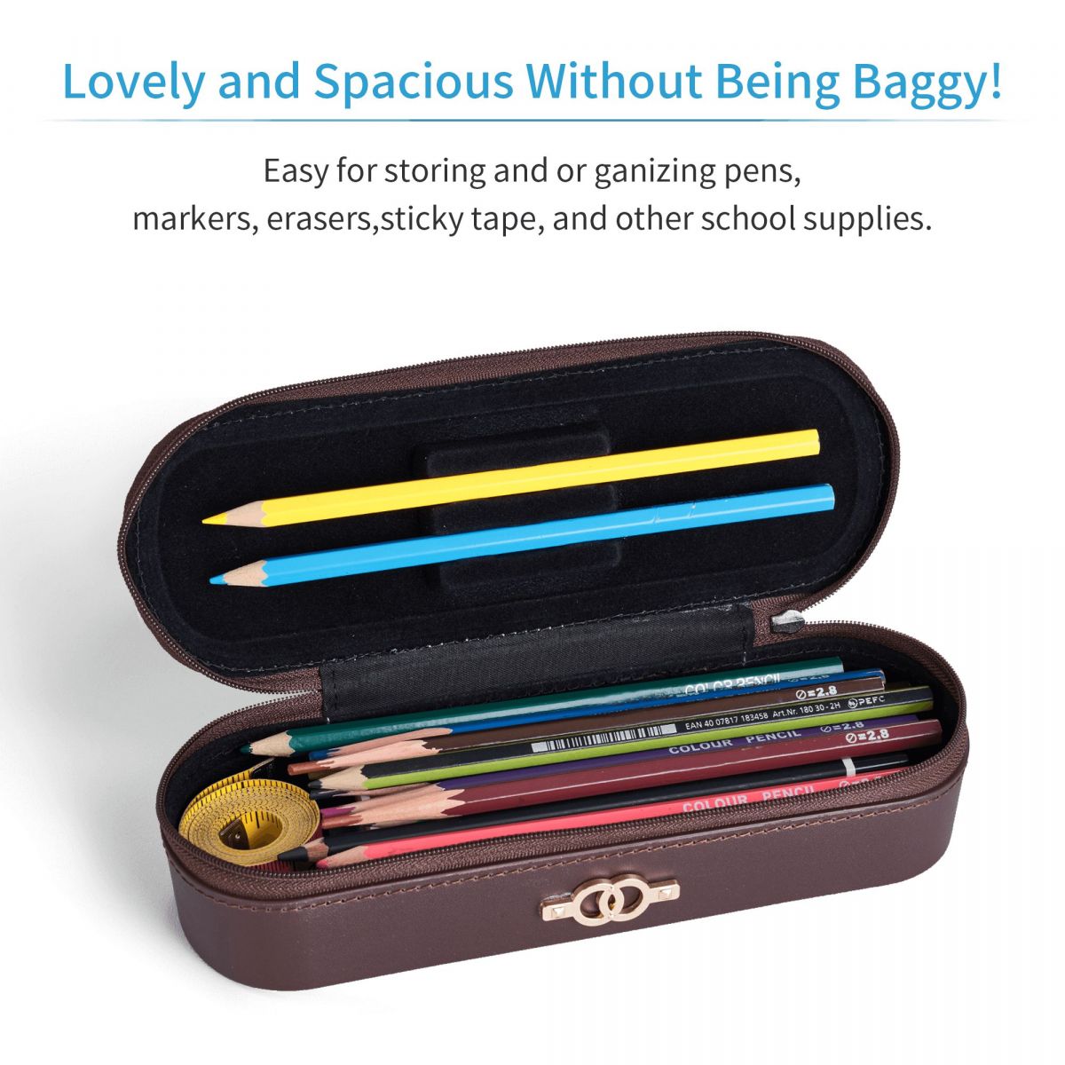 HD 고화질 온라인 스토어 가죽 필통 연필 파우치 수납 - Stationery And Office Supply Stores 리뷰 및 가격