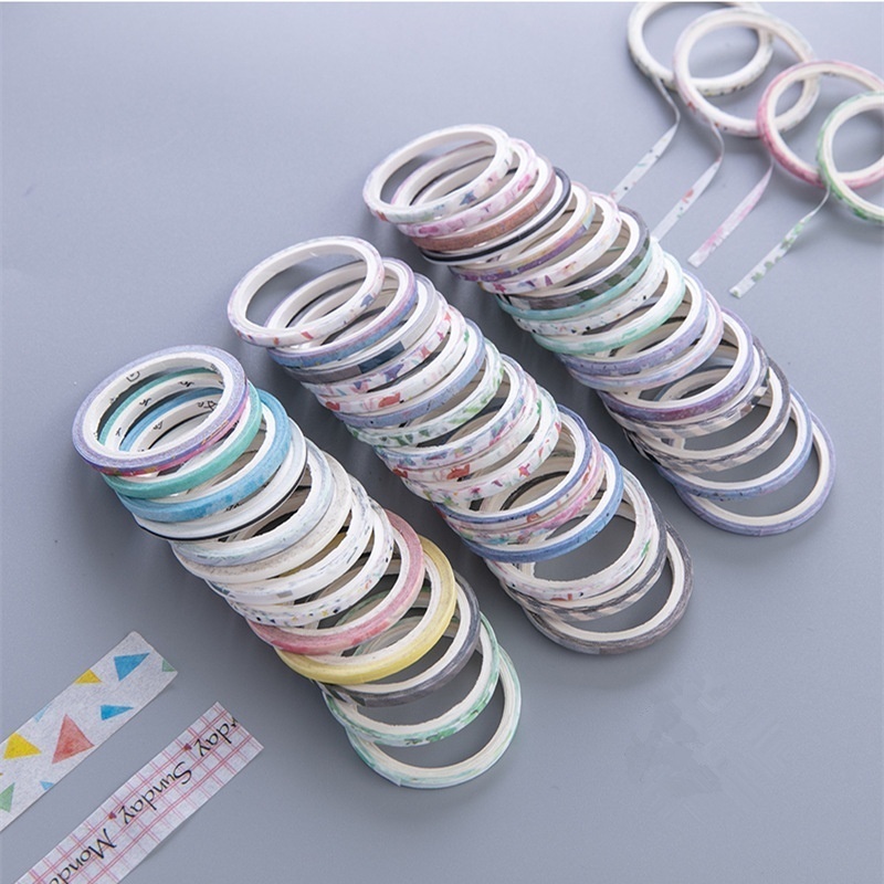 20/50 롤 와시 테이프 세트, 호일 골드 스키니 장 - Washi Tape Set 리뷰 및 가격