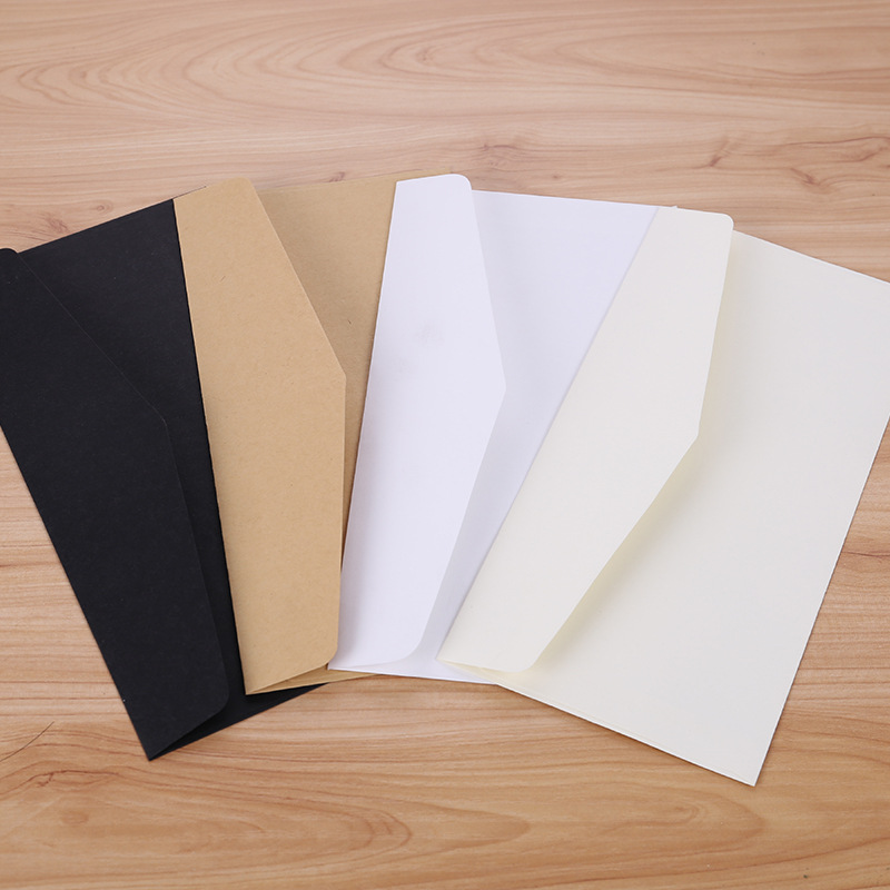 클래식 종이 봉투 화이트 블랙 크래프트 빈 종이 창 봉 - Letter Envelope Kraft 리뷰 및 가격