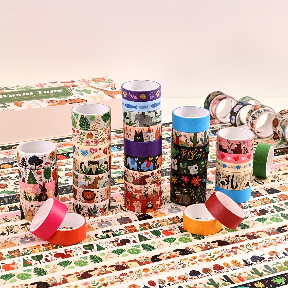 36 롤 빈티지 동물 파티 Washi 테이프 세트 3  - Washi Tape Set 리뷰 및 가격