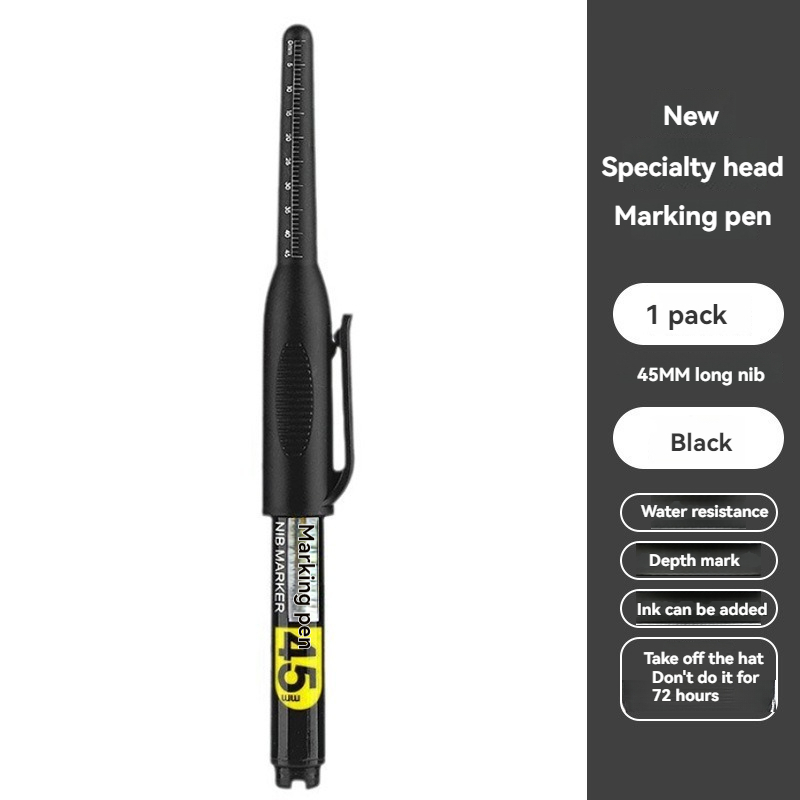 1PCS 45mm 팁 방수 롱 헤드 마커 펜 목공 건축 - Fountain Pen Ink 리뷰 및 가격