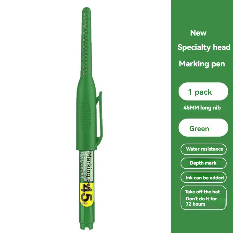 1PCS 45mm 팁 방수 롱 헤드 마커 펜 목공 건축 - Fountain Pen Ink 리뷰 및 가격