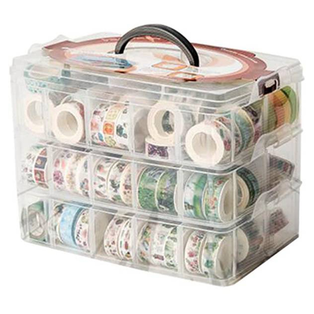 3겹 30칸 와시 테이프 보관함 투명 도구 세트 박스  - Washi Tape Set 리뷰 및 가격