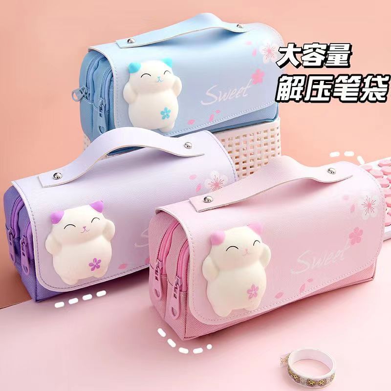 학교 용품 카와이 편지지 학교 연필 케이스 소녀 가방  - Stationery And Office Supply Stores 리뷰 및 가격