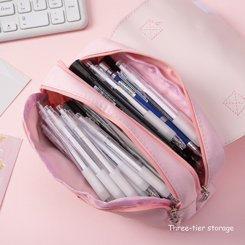 학교 용품 카와이 편지지 학교 연필 케이스 소녀 가방  - Stationery And Office Supply Stores 리뷰 및 가격