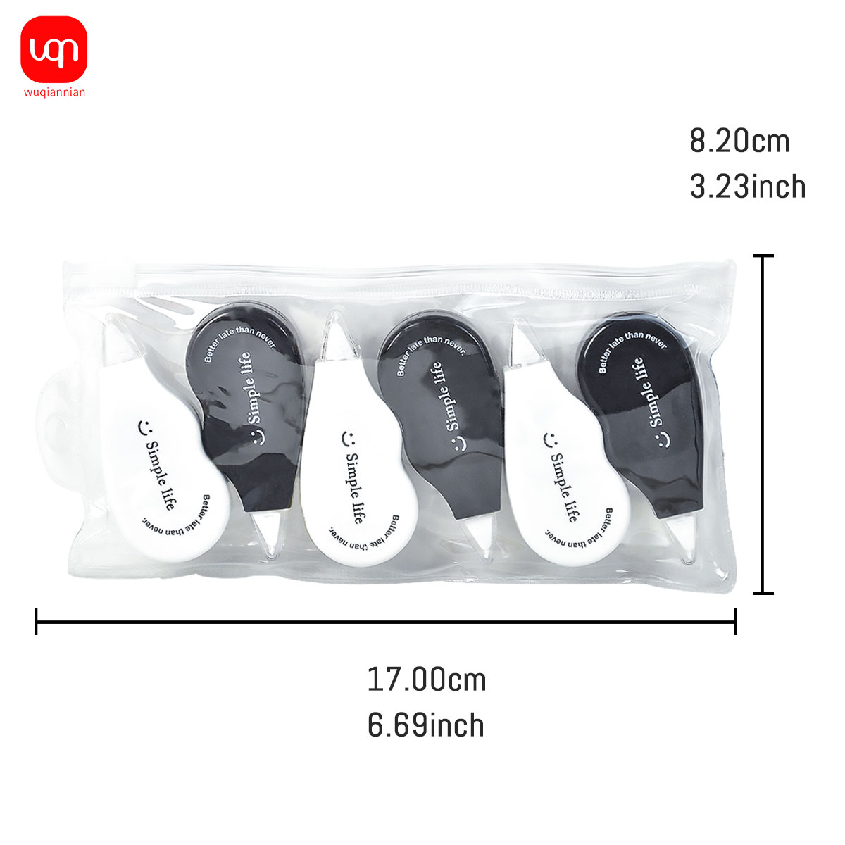 WQN - 흑백 미니 수정테이프 도구, 어린이와 학생들 - Office Supply Office Stationery Items 리뷰 및 가격