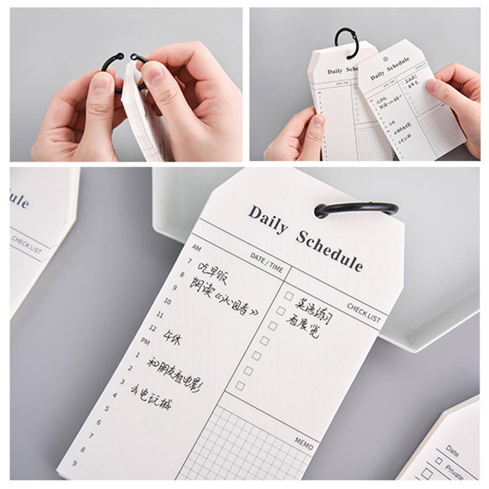 휴대용 메모장 할 일 목록 일일 일정 메모장 52매 스 - Office Stationery Supply List 리뷰 및 가격