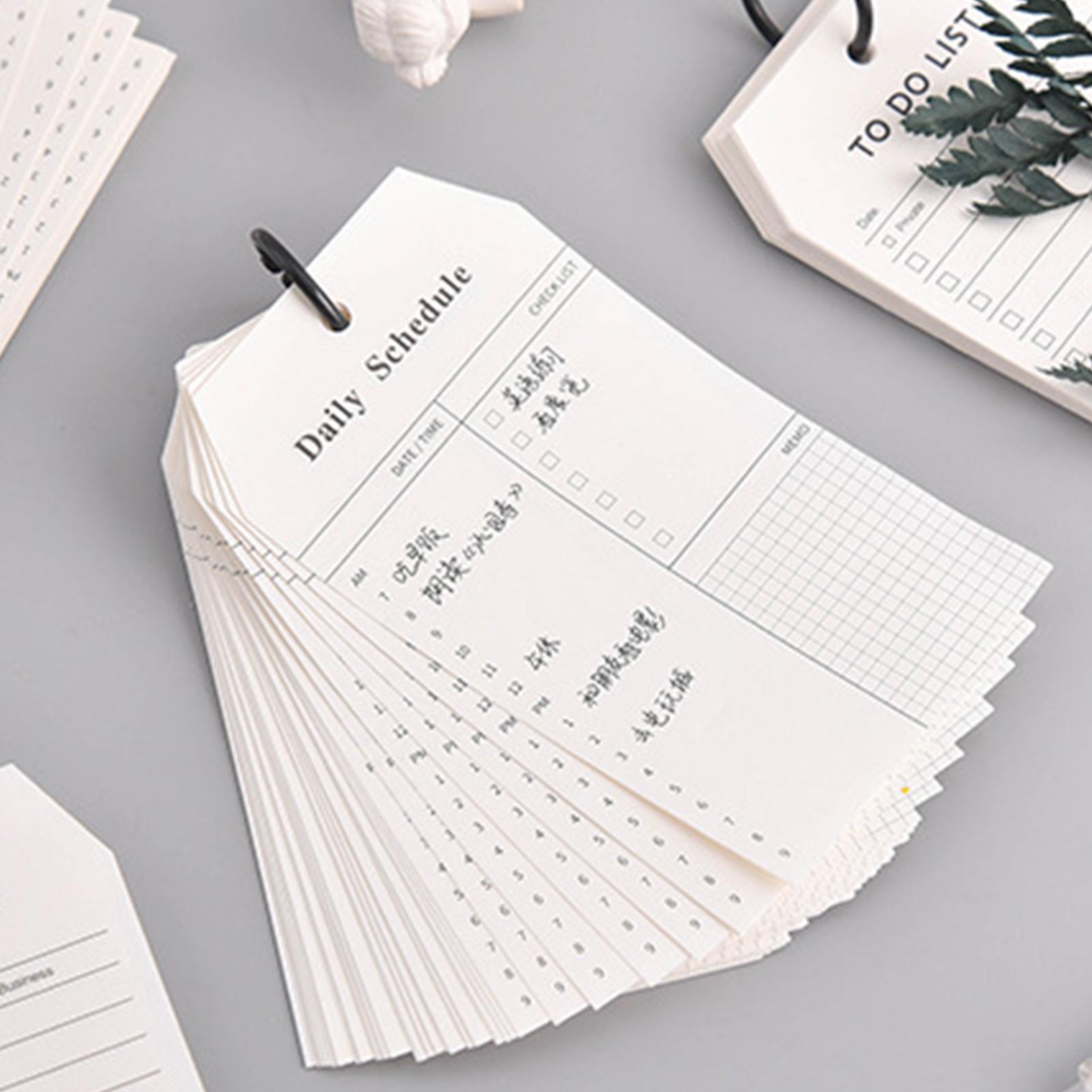 휴대용 메모장 할 일 목록 일일 일정 메모장 52매 스 - Office Stationery Supply List 리뷰 및 가격