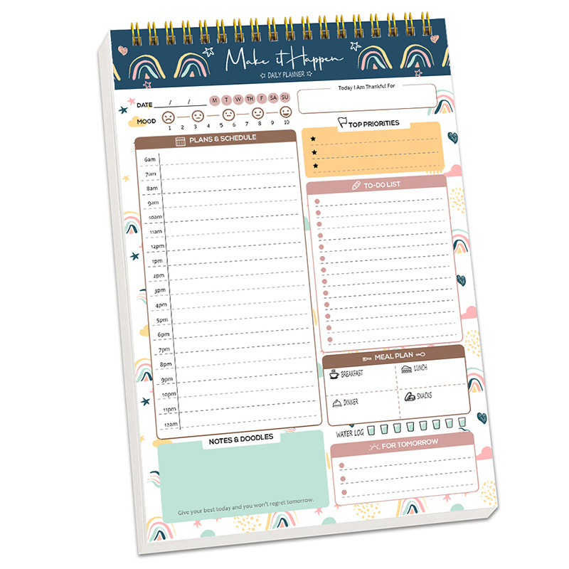 플래너 아젠다 스파이럴 A5 노트 일정표 일일 계획 할 - Office Stationery Supply List 리뷰 및 가격