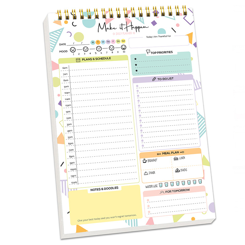 플래너 아젠다 스파이럴 A5 노트 일정표 일일 계획 할 - Office Stationery Supply List 리뷰 및 가격