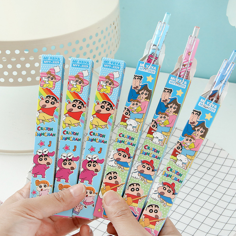 6Pcs 만화 크레용 신짱 젤 펜 절묘한 블라인드 박스 - Is Stationery Office Supply 리뷰 및 가격