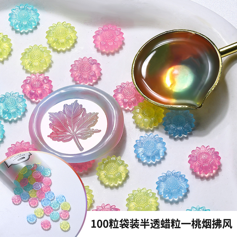 100pcs 반투명 해바라기 씰링 왁스 비즈 DIY 봉 - Wax Seal Stamp Kit 리뷰 및 가격