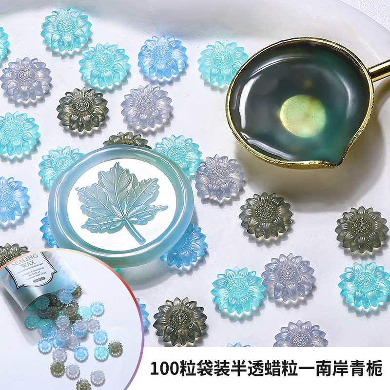100pcs 반투명 해바라기 씰링 왁스 비즈 DIY 봉 - Wax Seal Stamp Kit 리뷰 및 가격