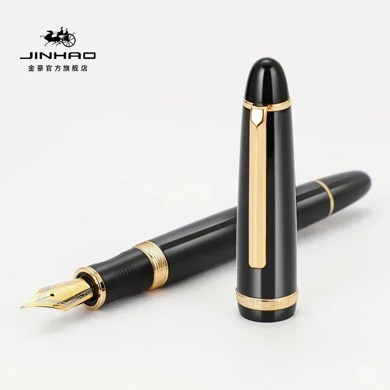 1/5 PCS JINHAO X850 만년필 블랙 골드  - Stationery Supply Business 리뷰 및 가격