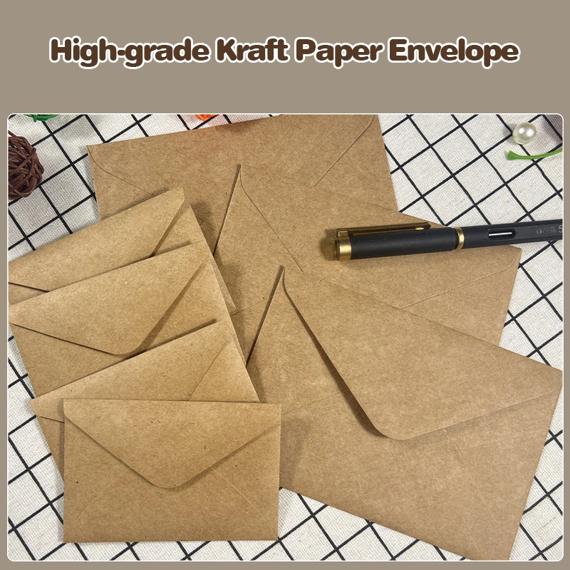 50pcs 크래프트 갈색 종이 봉투 108x158mm  - Letter Envelope Kraft 리뷰 및 가격